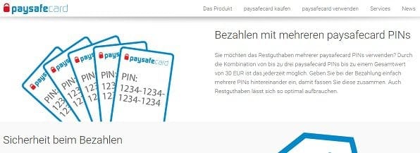 Paysafecard als Alternative 