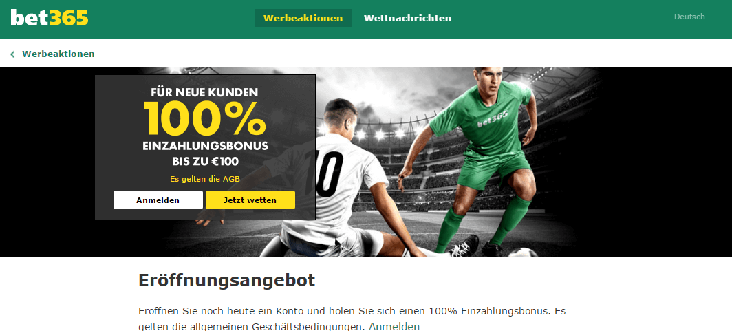 bet365 Angebotscode