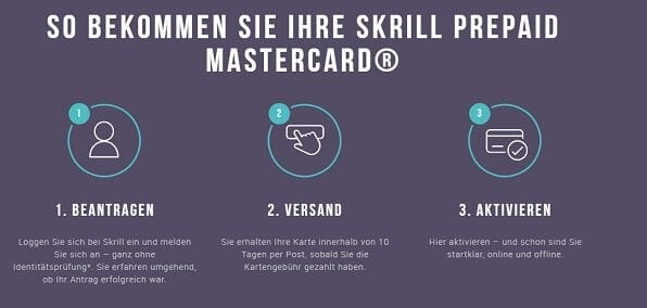 Skrill MasterCard ist Prepaid-Kreditkarte 