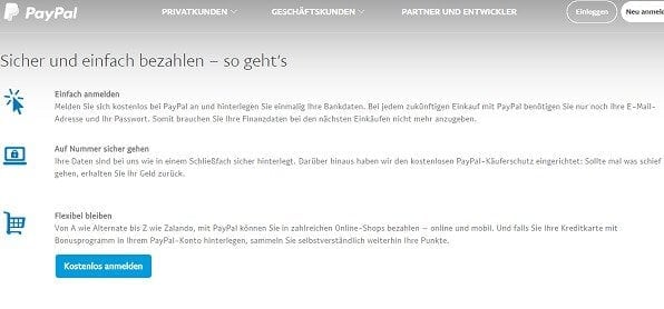 Paypal funktioniert kinderleicht 