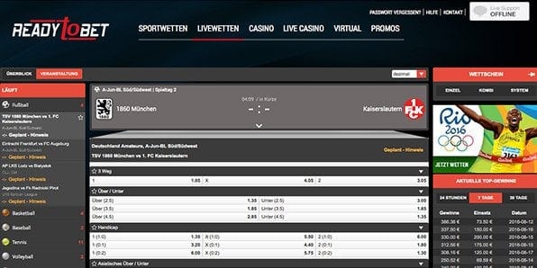 ReadyToBet Livewetten