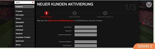 Doxxbet Anmeldung Formulare