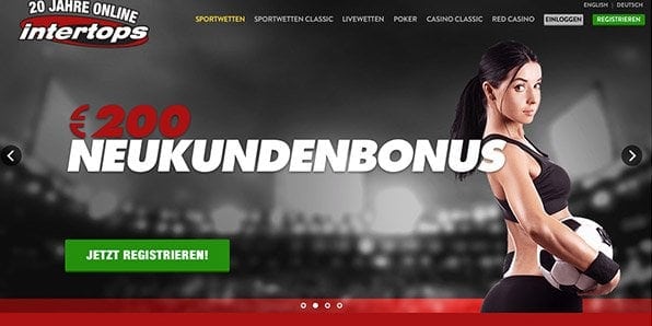 Neukundenbonus intertops