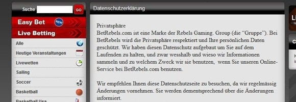 Datenschutz wird großgeschrieben