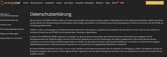 Buchmacher rückt Datenschutz in Fokus