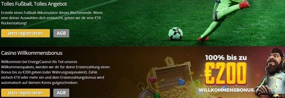 Energybet Bonus für Treue