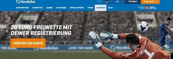 NordicBet Bonus bis 20 Euro