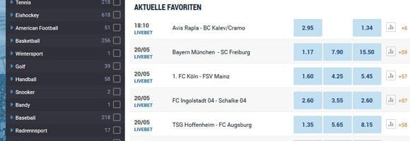 NordicBet Sportwetten mit großer Auswahl