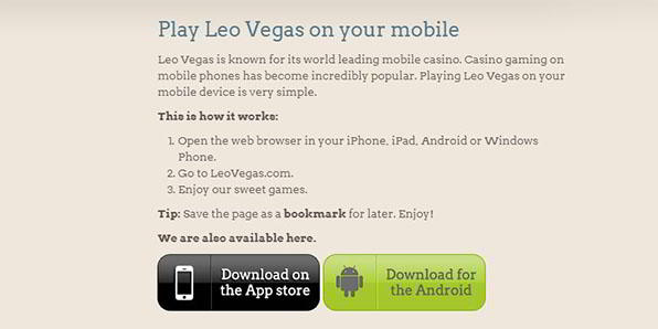 LeoVegas Sport App