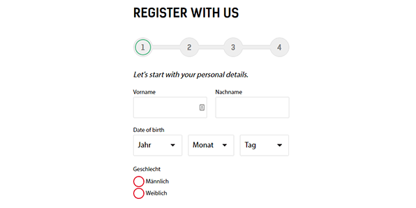 RedBet Registrierung