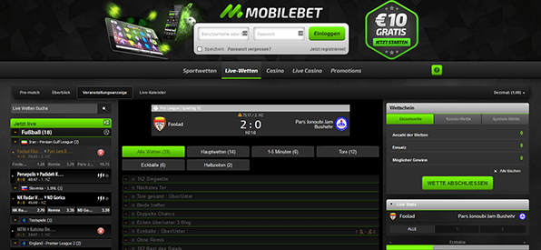 Mobilebet Livewetten