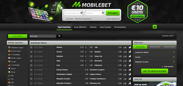 Mobilebet Startseite