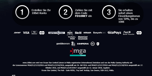 10bet Sport Bonus Bedingungen