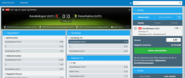 Sportingbet Live Center