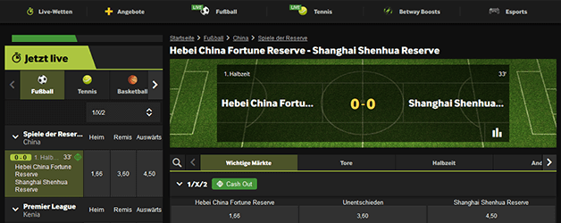 Betway Sport Livewetten