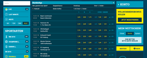 Sportwetten.de Livewetten