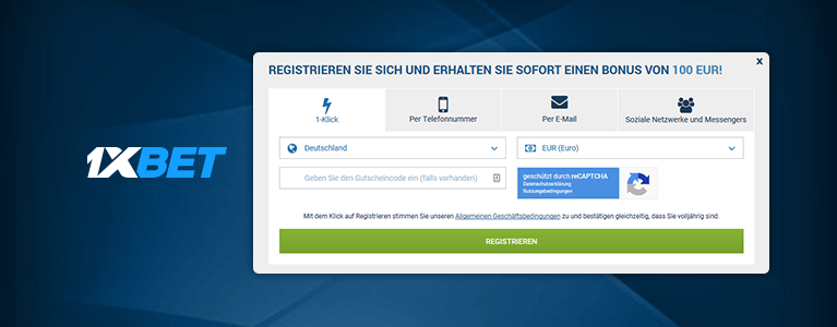 1xbet Sport Registrierung