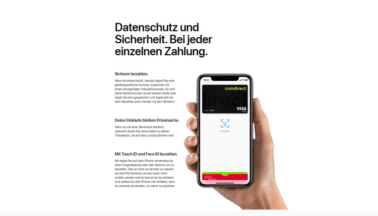 Sicherheit Apple Pay 