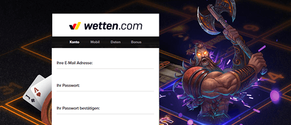 wetten.com Casino Registrierung