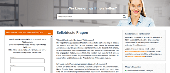 wetten.com Casino Kundensupport