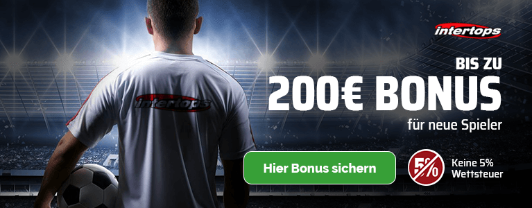 Neukundenbonus intertops