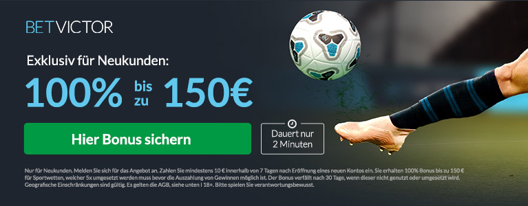 Betvictor Sport Willkommensbonus