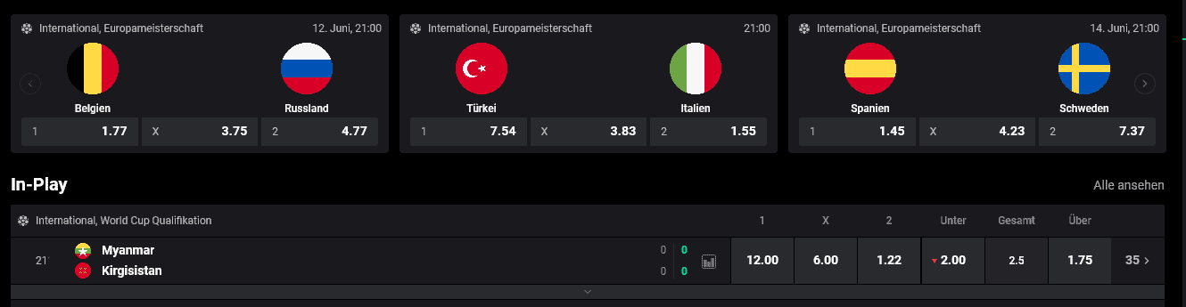 JooBet Fussball Wetten