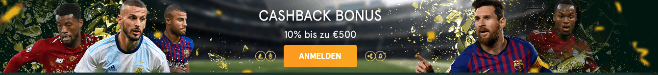 Casinia Cashback Bonus